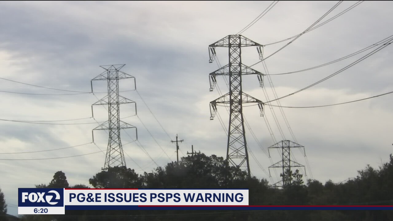 Pacific Gas and Electric Co. issues PSPS warning