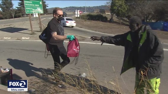 Richmond man hands out gift bags to homeless