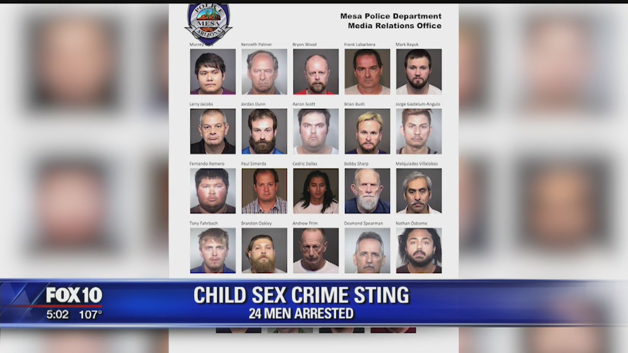 Police arrest 24 suspects during 6-day child sex crimes operation | FOX ...