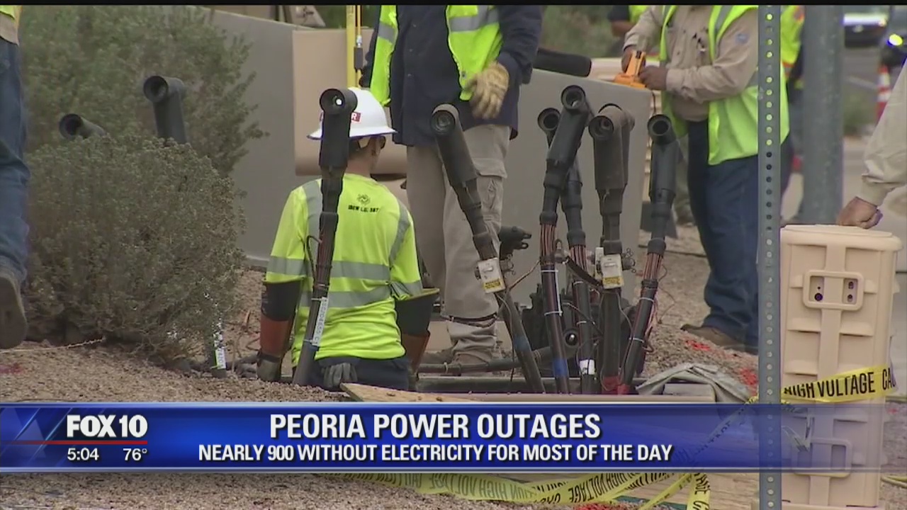 Nearly 900 customers without electricity for most of the day