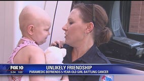 Paramedic befriends 5-year-old girl battling cancer
