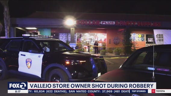 Vallejo store owner in critical condition after being shot in robbery