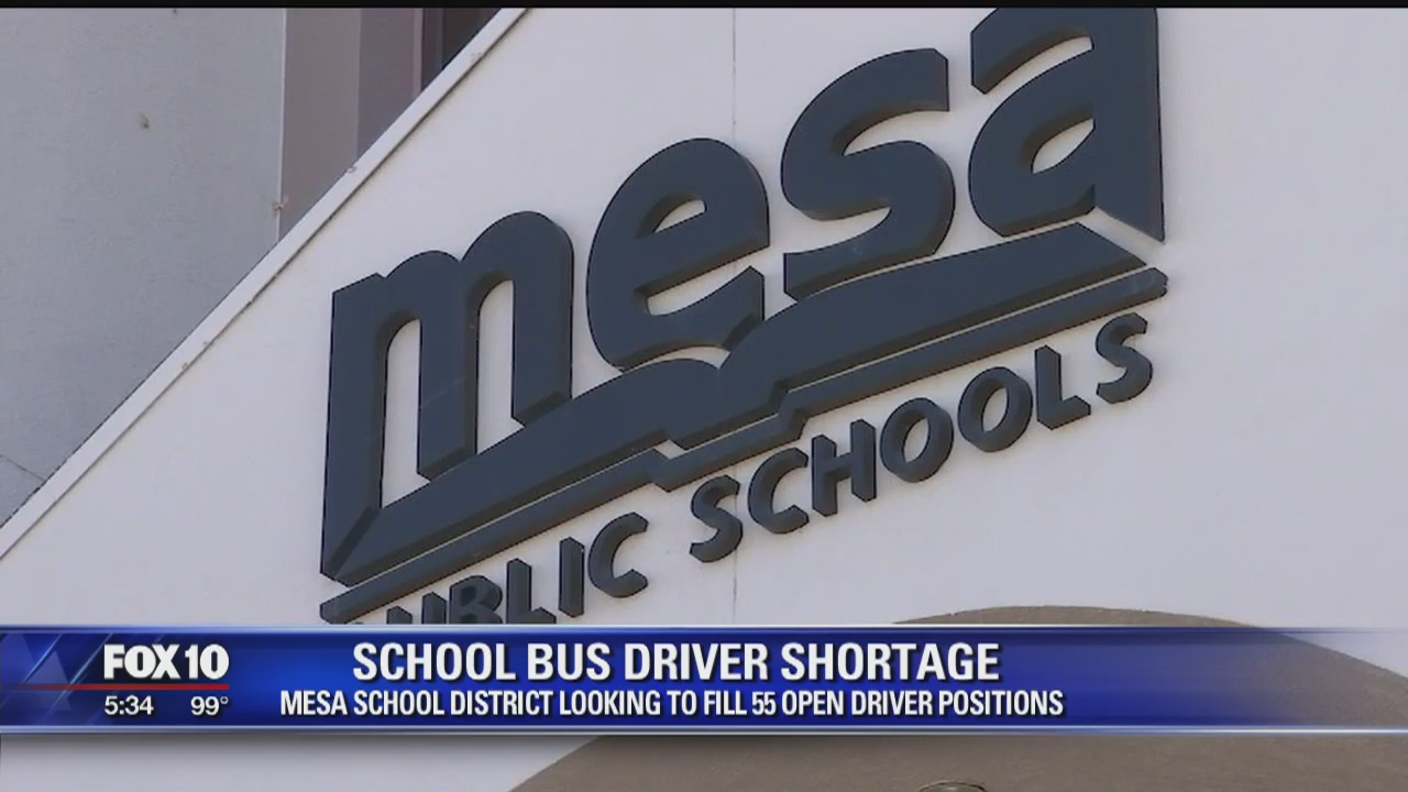 Mesa School District looks to fill 55 open bus driver positions