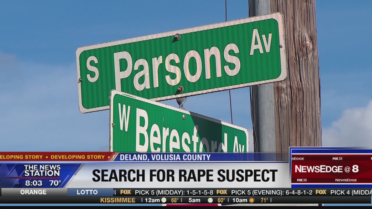 Search for rape suspect in DeLand