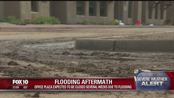 Businesses dealing with flood damage following rain from remnants of Rosa