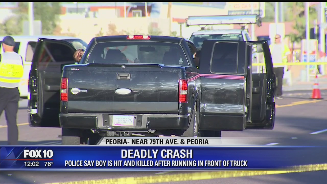 Police: 11-year-old boy hit, killed by truck in Peoria