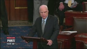 John McCain returns to the Senate