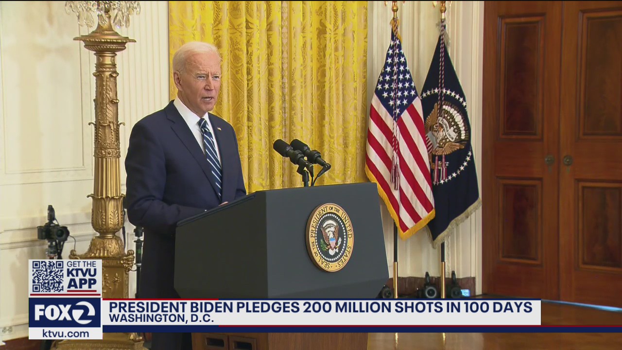 President Biden pledges 200 million vaccinations in first 100 days