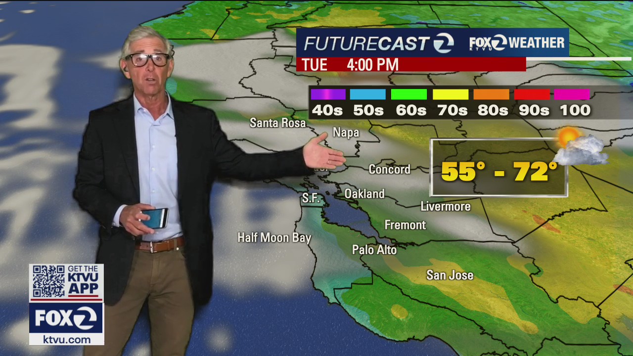 Coastal fog, low clouds headed to Bay Area