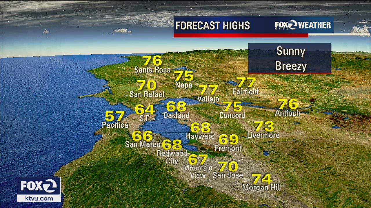 Lots of sunshine in the weekend forecast