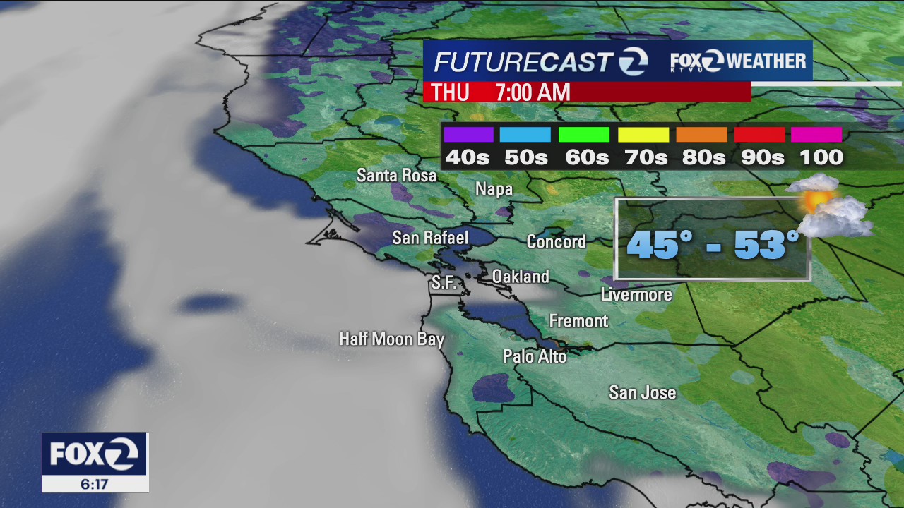 Cooling begins Thursday for inland areas