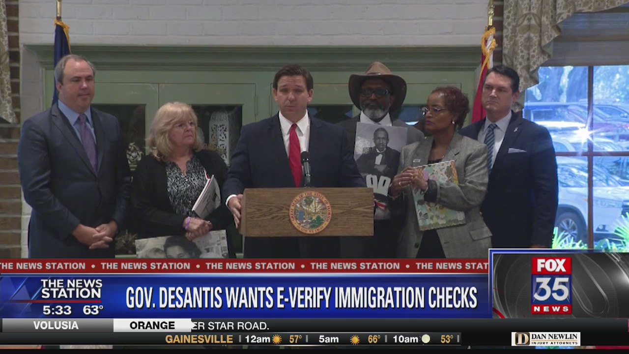 DeSantis call for E-Verify system in Florida