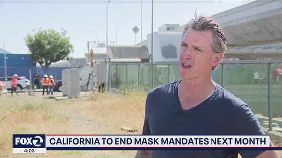 California to end mask mandates next month