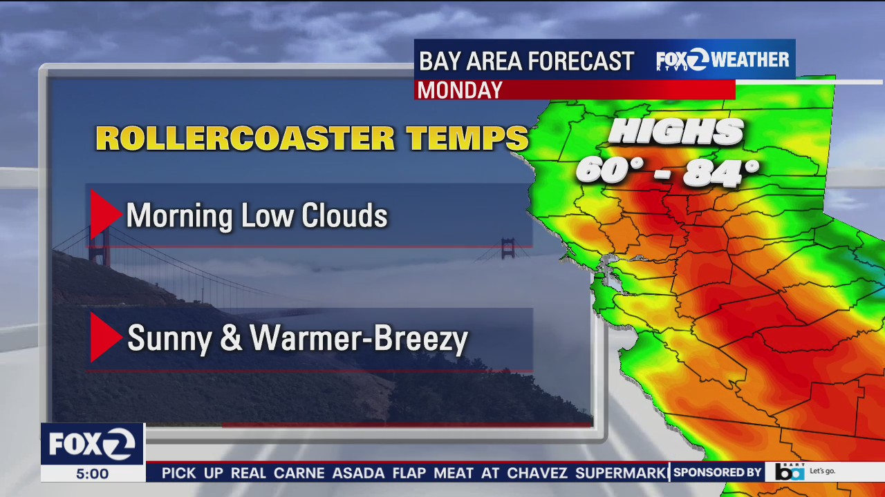 Morning low clouds, sunny