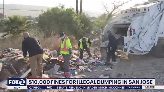 $10,000 fines for illegal dumping in San Jose