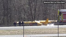 Homemade plane loses control on runway, crashes into NJ woods