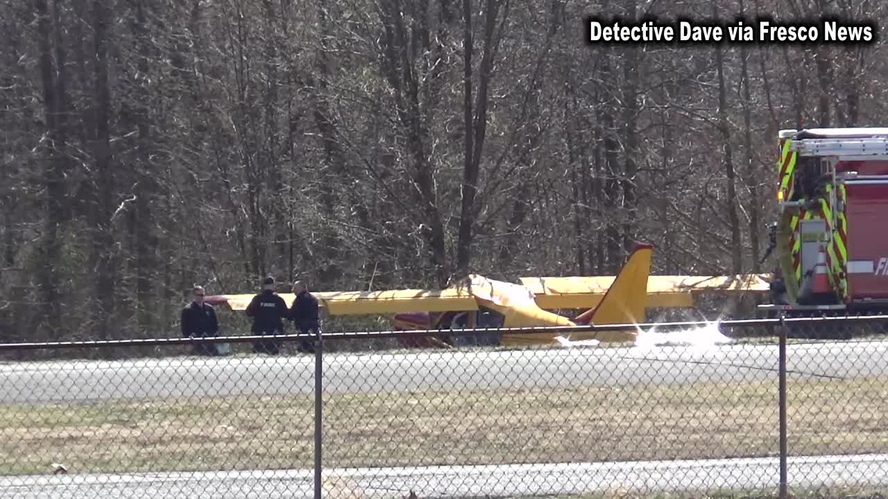 Homemade plane loses control on runway, crashes into NJ woods