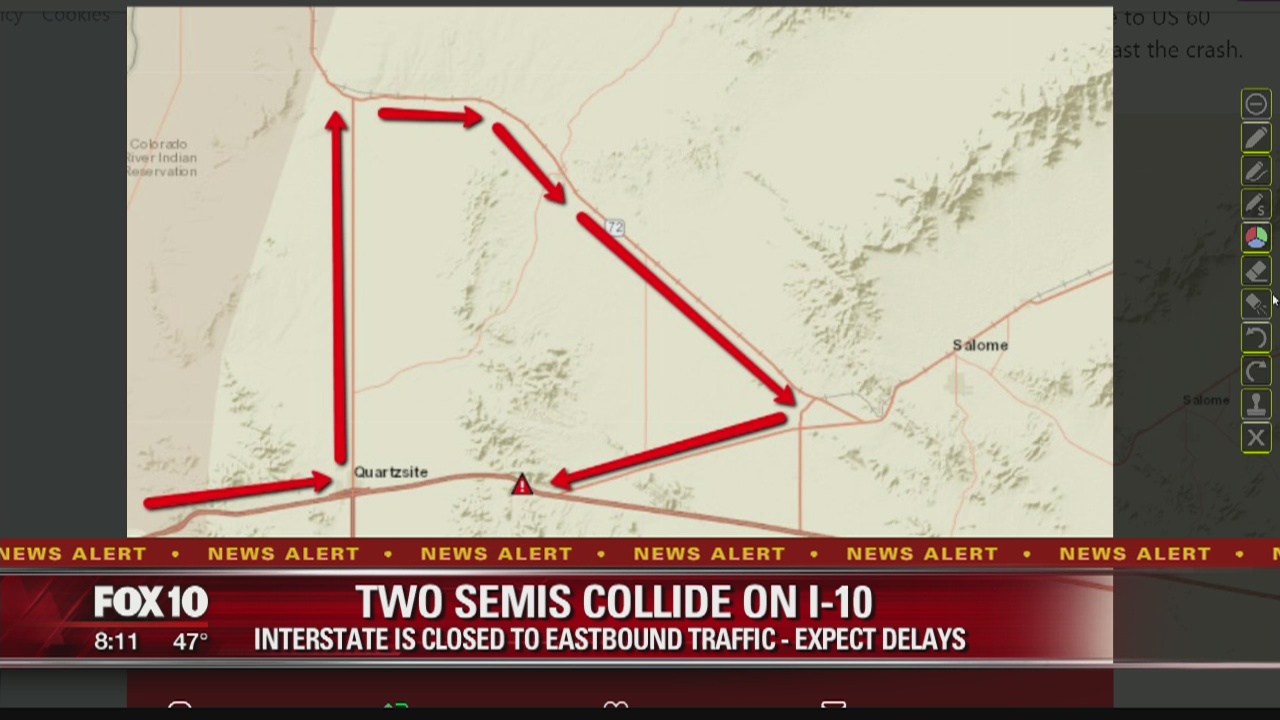 I-10 closed in western Arizona due to deadly semi crash | FOX 10 Phoenix