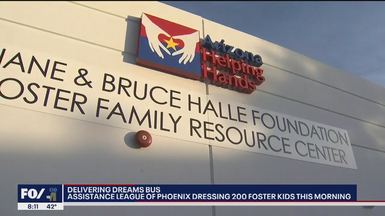 Delivering Dreams Bus: Assistance League of Phoenix dressing 200 foster kids