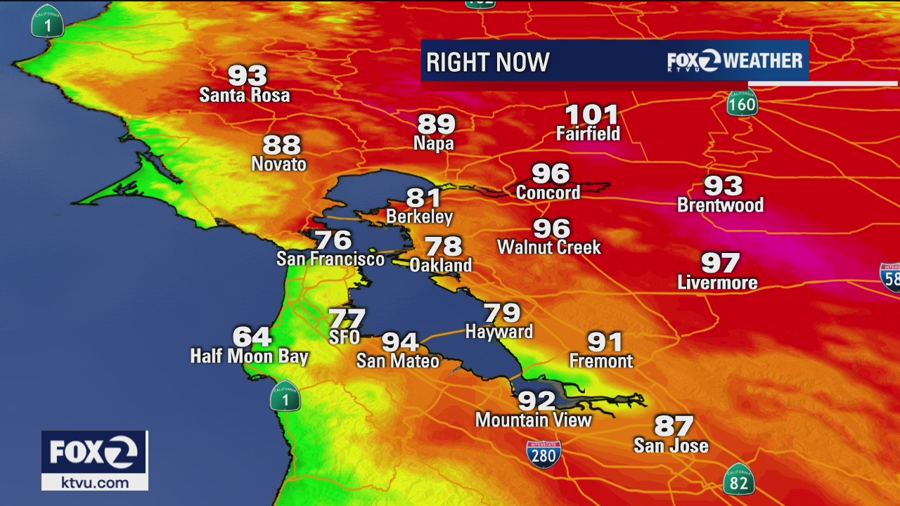 Heatwave bakes the Bay Area