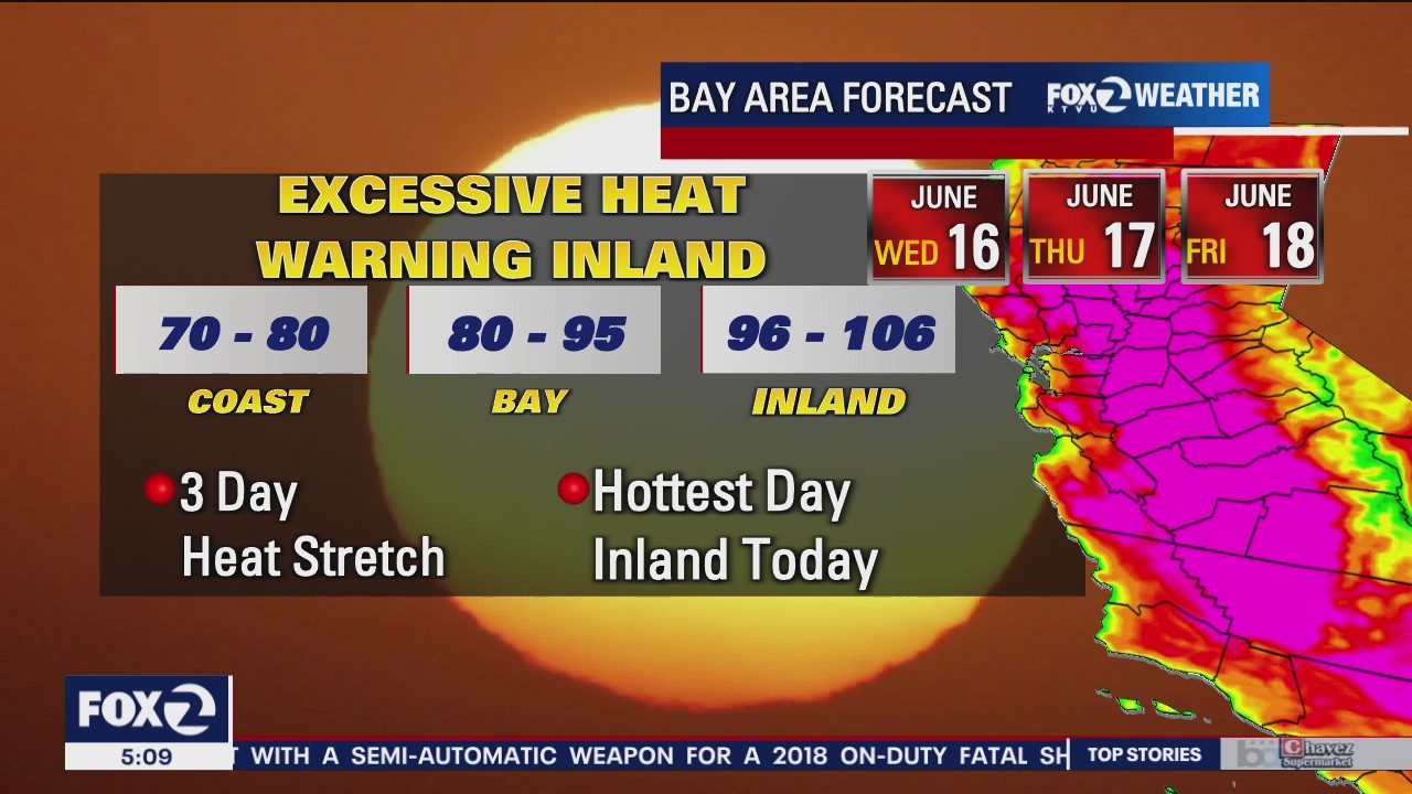 Temps could reach 106 degrees