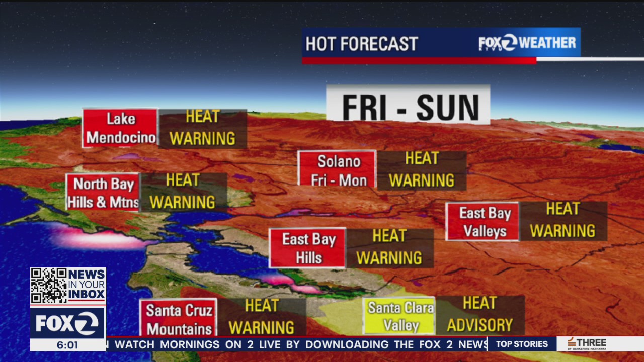 Heat wave to scorch the Bay Area
