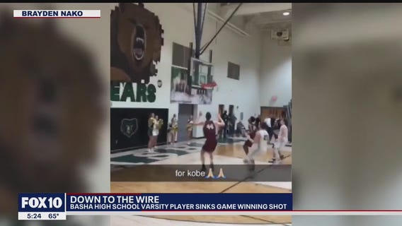 Last-minute shot by East Valley high school basketball player wins game; video goes viral