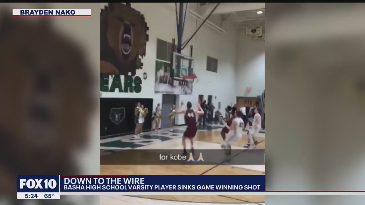 Last-minute shot by East Valley high school basketball player wins game; video goes viral