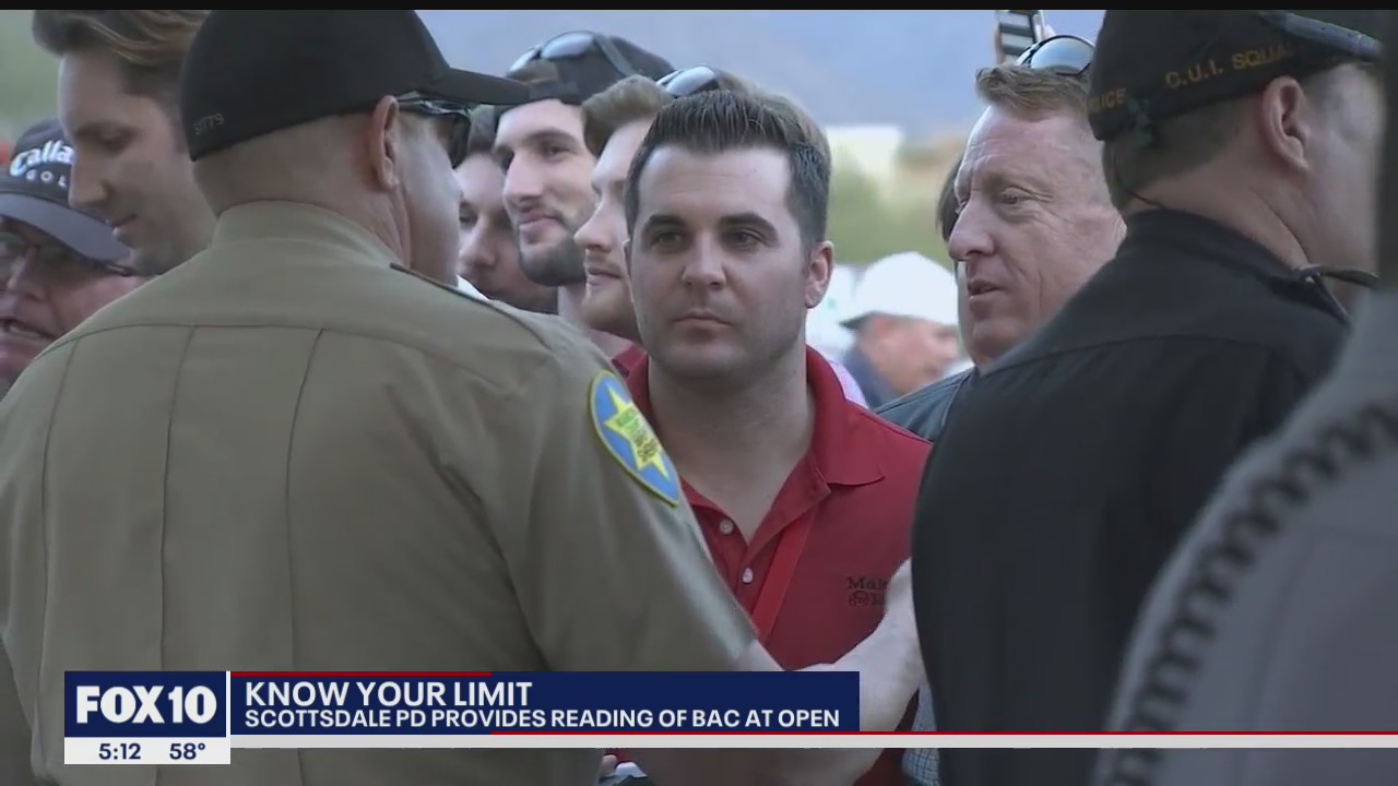'Know your limit': Scottsdale police provides reading of blood-alcohol level at Waste Management Phoenix Open