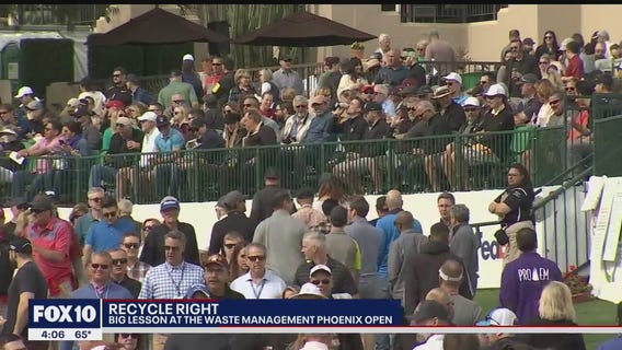 Waste Management Phoenix Open attendees learning more about recycling