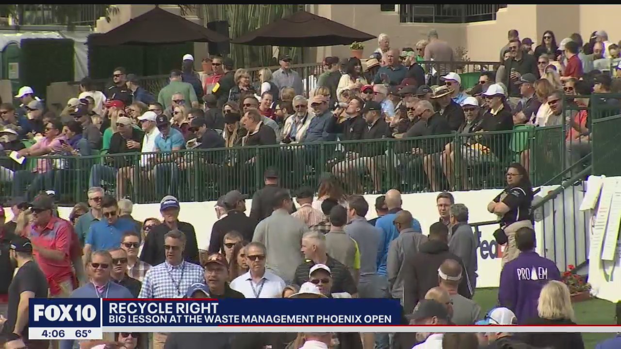 Waste Management Phoenix Open attendees learning more about recycling