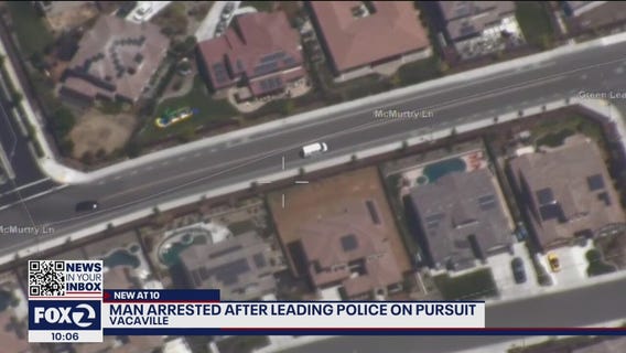 Man arrested after leading Vacaville police on pursuit in stolen U-Haul van