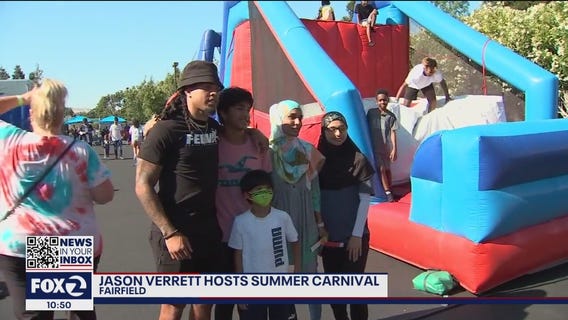 San Francisco 49ers cornerback Jason Verrett hosts summer carnival in Fairfield