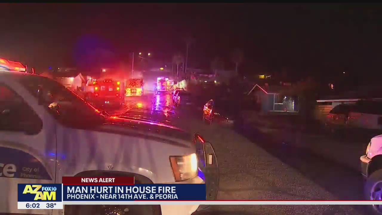 Man injured in Phoenix house fire | FOX 10 Phoenix