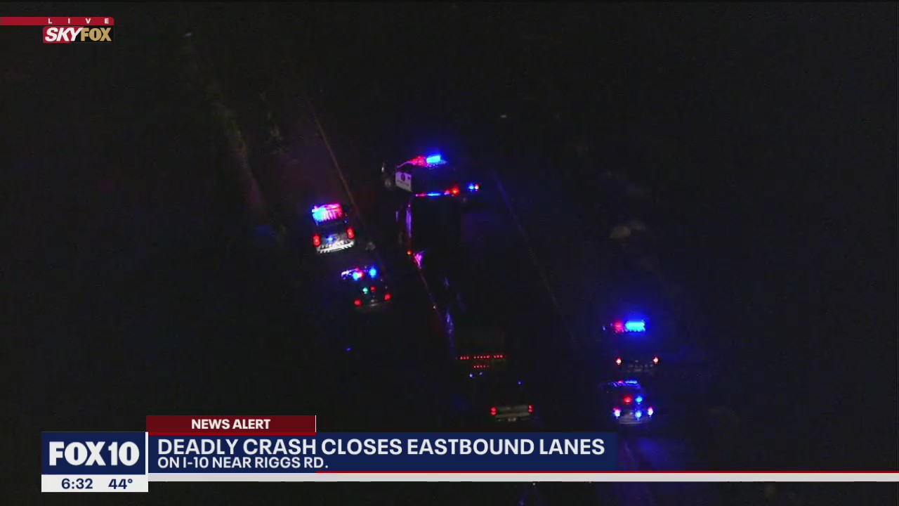 Deadly crash closes eastbound I-10 near SR-587 | FOX 10 Phoenix