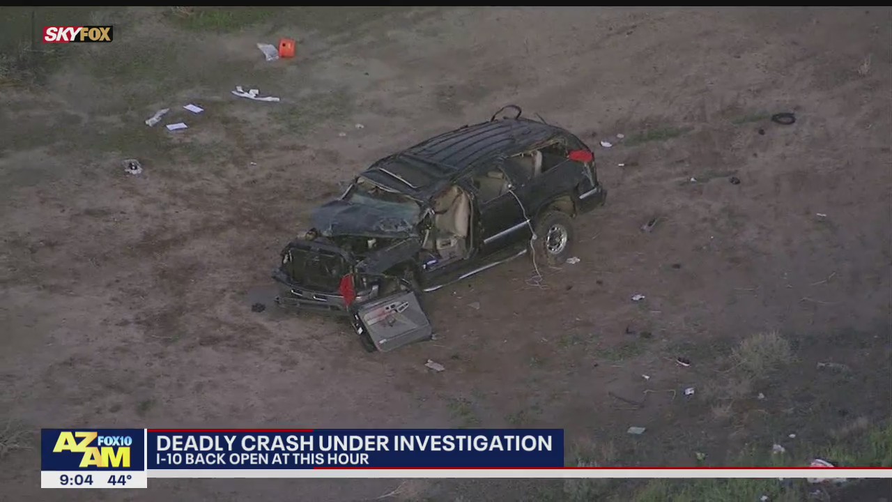 Eastbound I-10 reopens near SR-587 following deadly crash | FOX 10 Phoenix