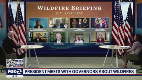 Western US governors meet with President Biden to discuss current wildfires