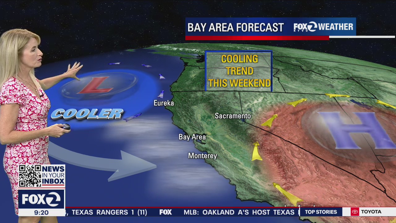 SATURDAY FORECAST: Hazy, warm temps in the Bay Area