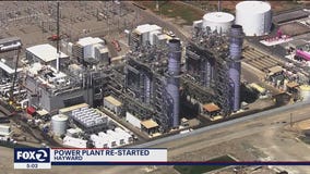 Hayward power plant where turbine exploded restarts to help power grid amid extreme heat