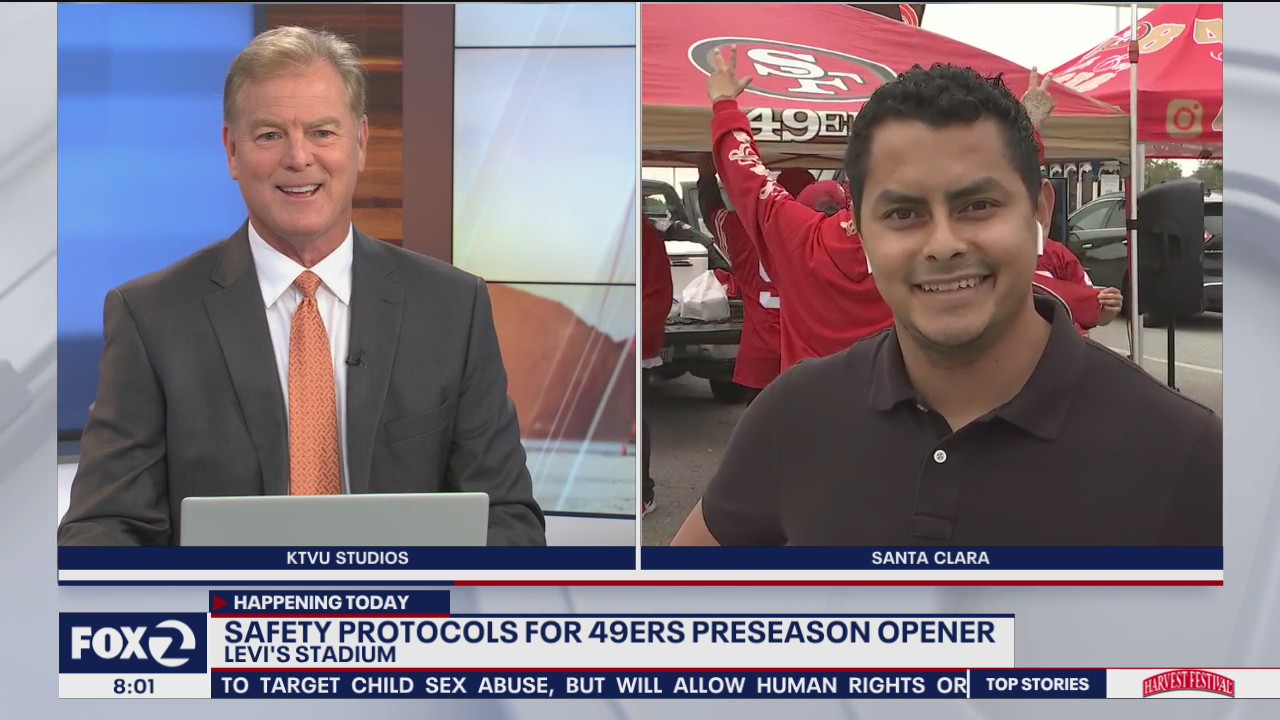 Excited 49ers fans showing up early for preseason home opener