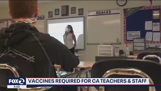 Vaccines required for all California teachers and school staff