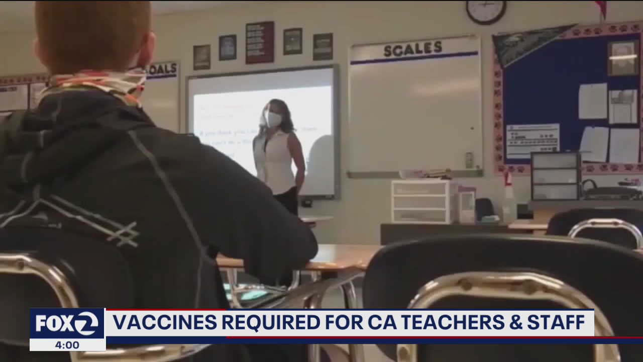 Vaccines required for all California teachers and school staff
