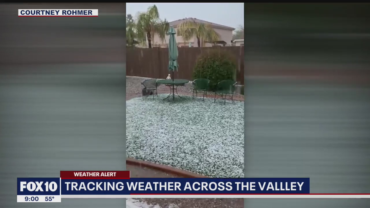 Storm brought rain, hail to parts of the Valley