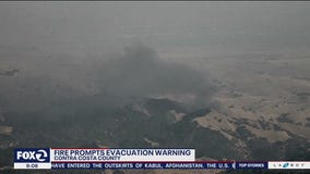 Vegetation fire prompts evacuation warning in Contra Costa County