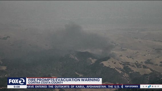 Vegetation fire prompts evacuation warning in Contra Costa County