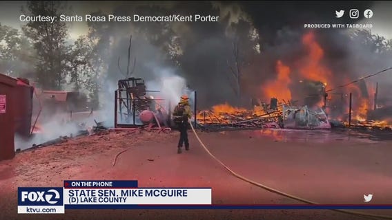 Cache Fire burns quickly in Lake County