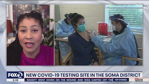 SF Mayor London Breed discusses new COVID-19 testing site in the SOMA District