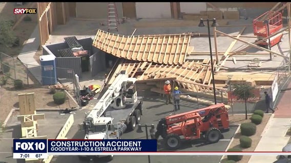 24-foot wood frame wall falls on construction workers
