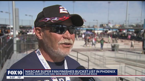 NASCAR super fan finishes bucket list in Phoenix