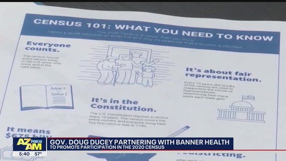 Arizona Gov. Ducey partners with Banner Health to promote participation in 2020 Census